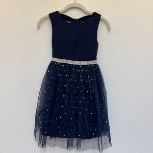 Elegant Navy Blue Kids Formal Dress